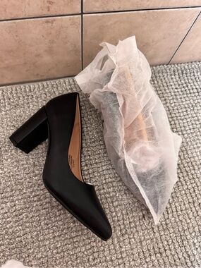 Classic J. Adam’s Black Block Heel Pumps - Women